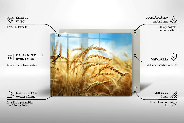 Tocător din sticlă Spice de cereale în câmp