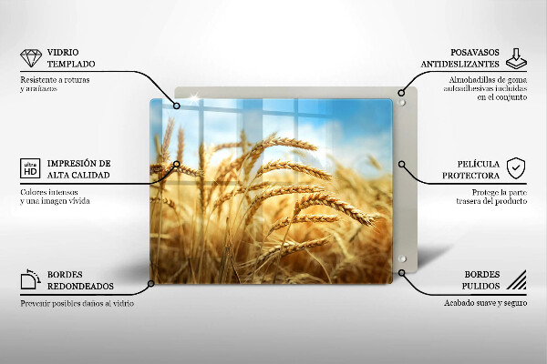 Tocător din sticlă Spice de cereale în câmp