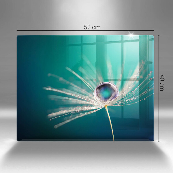 Tocător din sticlă Rouă pe o păpădie