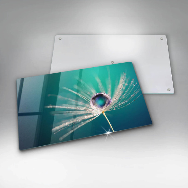 Tocător din sticlă Rouă pe o păpădie