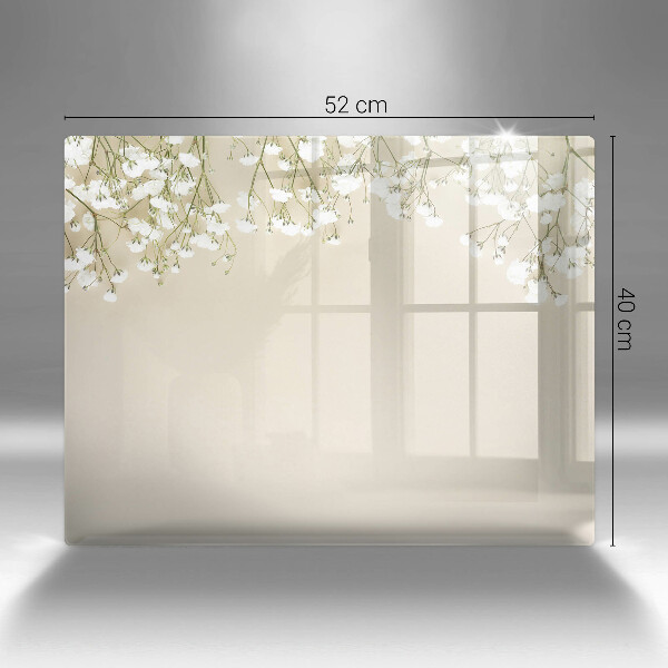 Tocător din sticlă Flori boho din ipsos