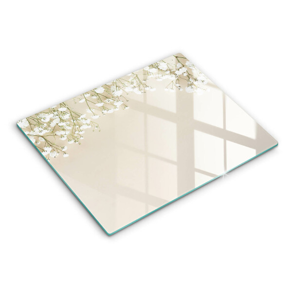 Tocător din sticlă Flori boho din ipsos