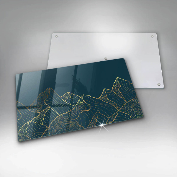 Tocător din sticlă Munți abstracti