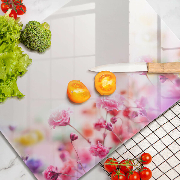 Tocător din sticlă Lunca de flori