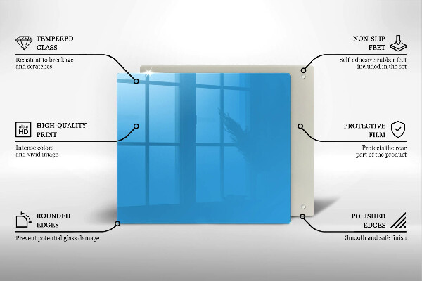 Tocător de bucătărie Culoarea albastra