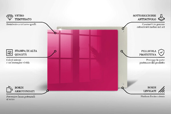 Tocător de bucătărie Culoarea roz