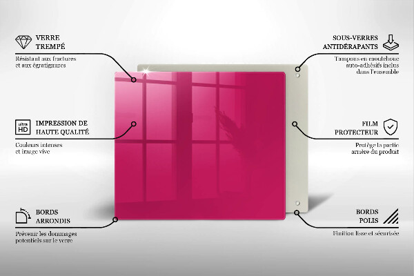 Tocător de bucătărie Culoarea roz