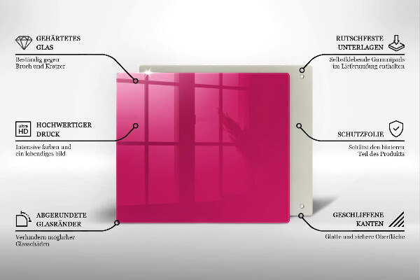 Tocător de bucătărie Culoarea roz