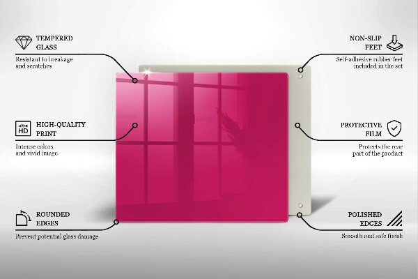 Tocător de bucătărie Culoarea roz