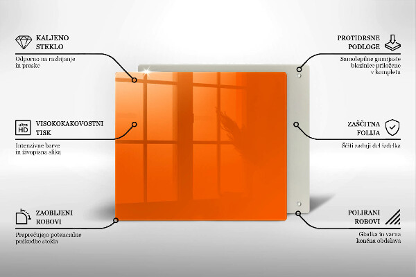 Tocător de bucătărie culoare portocalie