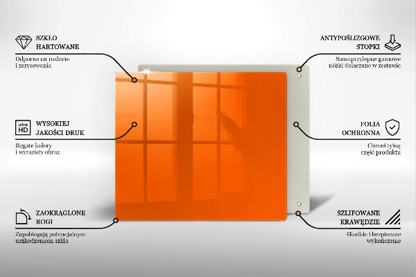 Tocător de bucătărie culoare portocalie