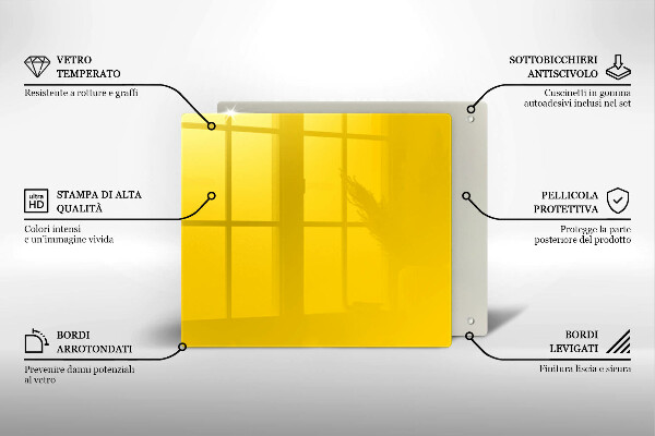 Tocător de bucătărie Galben