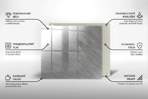 Tocător din sticlă Fundal cu textură metalică