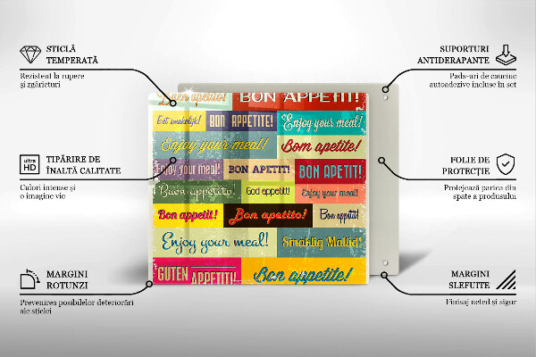 Tocător din sticlă Subtitrări Bon appetit limbi