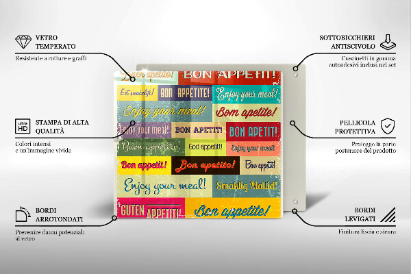 Tocător din sticlă Subtitrări Bon appetit limbi