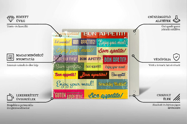 Tocător din sticlă Subtitrări Bon appetit limbi