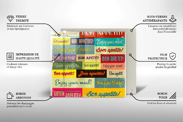 Tocător din sticlă Subtitrări Bon appetit limbi