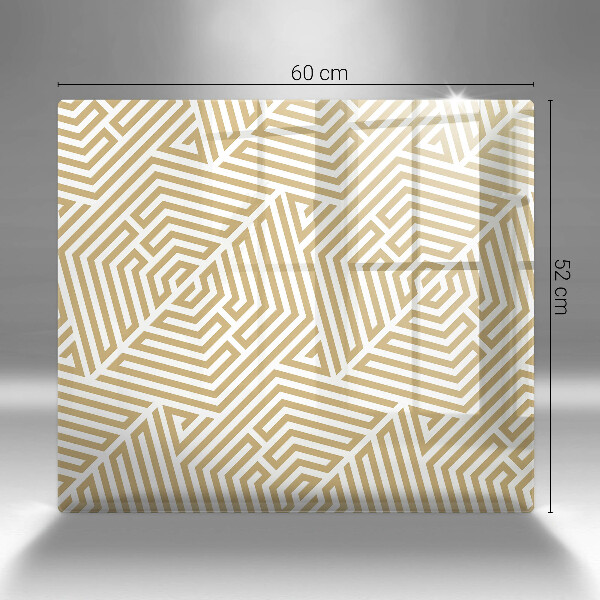 Tocător din sticlă Linii geometrice