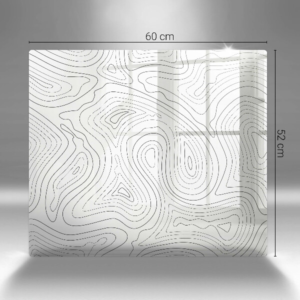 Tocător din sticlă Forme abstracte