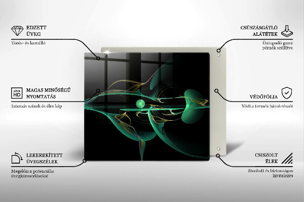 Tocător din sticlă Abstracția modernă