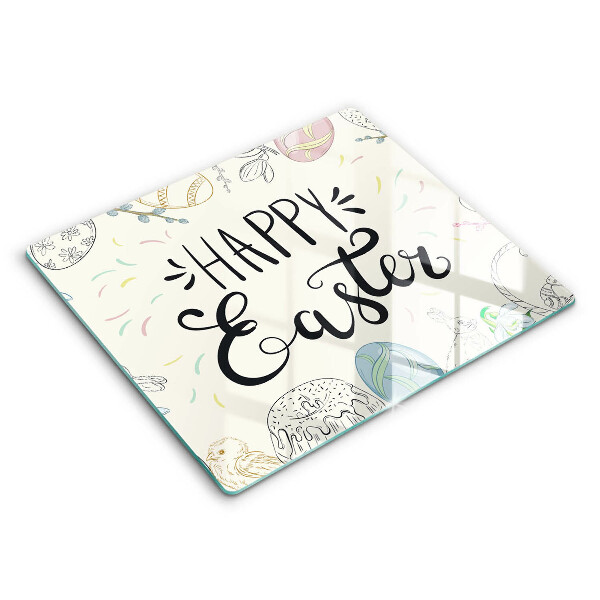 Tocător din sticlă Happy Easter