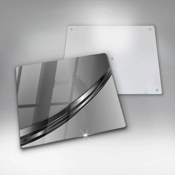 Tocător din sticlă Abstracția metalului