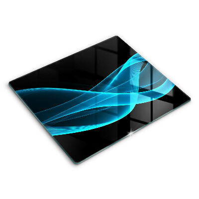 Tocător din sticlă Abstracția albastră