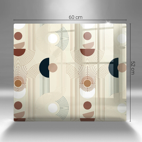 Tocător din sticlă Forme cu geometrie Boho