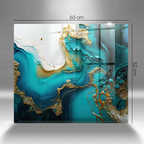 Tocător de bucătărie Abstracție turcoaz