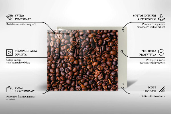 Tocător de bucătărie Boabe de cafea