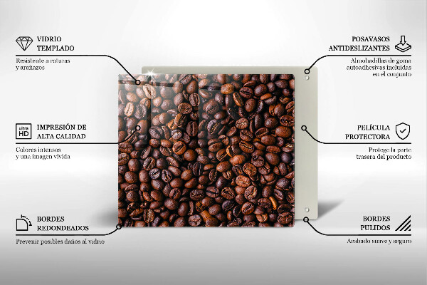 Tocător de bucătărie Boabe de cafea