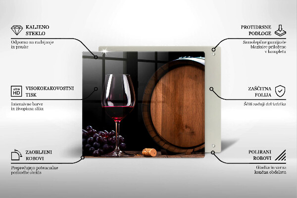 Tocător de bucătărie Pahar de vin butoi