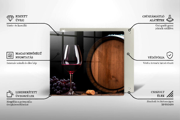 Tocător de bucătărie Pahar de vin butoi