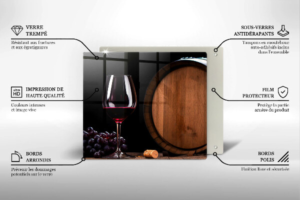 Tocător de bucătărie Pahar de vin butoi