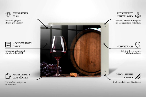 Tocător de bucătărie Pahar de vin butoi