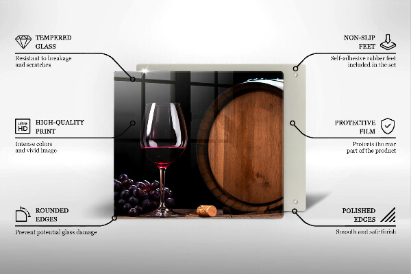 Tocător de bucătărie Pahar de vin butoi