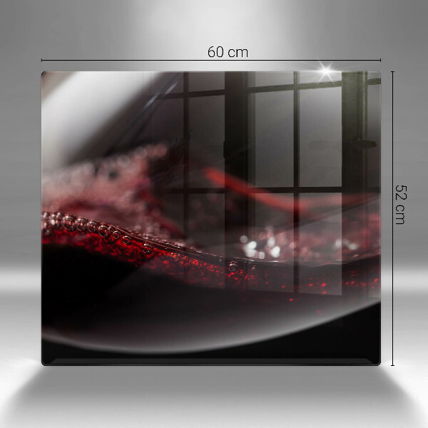 Tocător de bucătărie Vin roșu într-un pahar