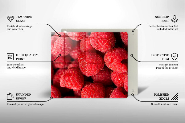 Tocător de bucătărie Fructe de zmeură