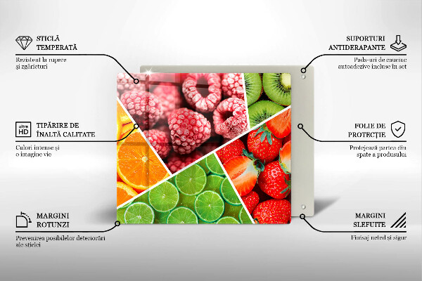 Tocător de bucătărie Fructe colorate