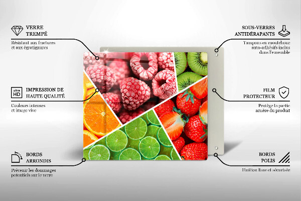 Tocător de bucătărie Fructe colorate