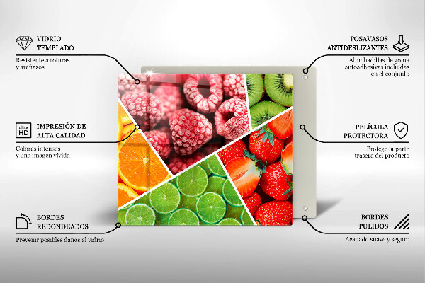 Tocător de bucătărie Fructe colorate