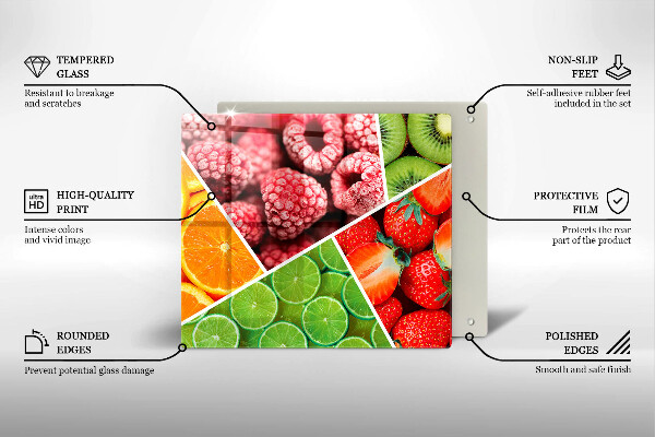 Tocător de bucătărie Fructe colorate