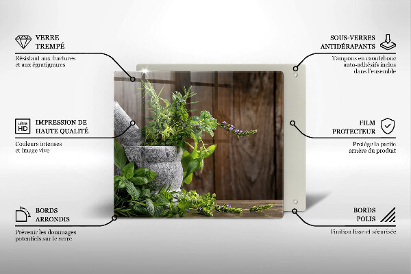 Tocător de bucătărie Ierburi verzi