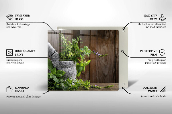 Tocător de bucătărie Ierburi verzi