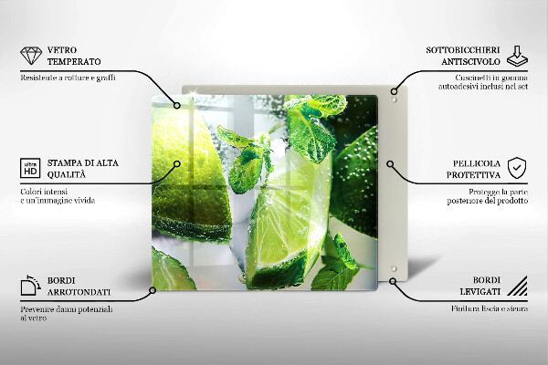 Tocător de bucătărie Apă cu var și gheață