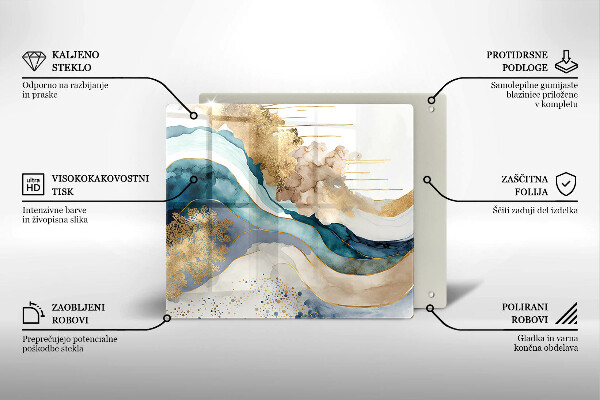 Tocător de bucătărie Marmură colorată