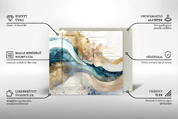Tocător de bucătărie Marmură colorată