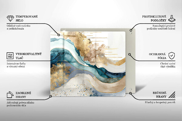 Tocător de bucătărie Marmură colorată