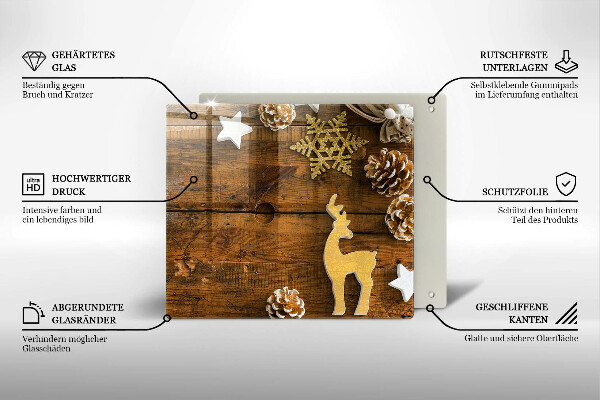 Tocător de bucătărie decorațiuni de Crăciun