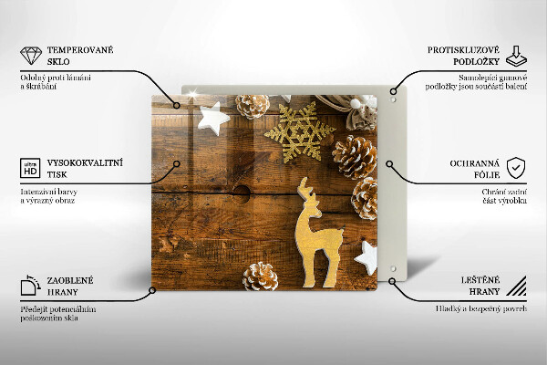 Tocător de bucătărie decorațiuni de Crăciun